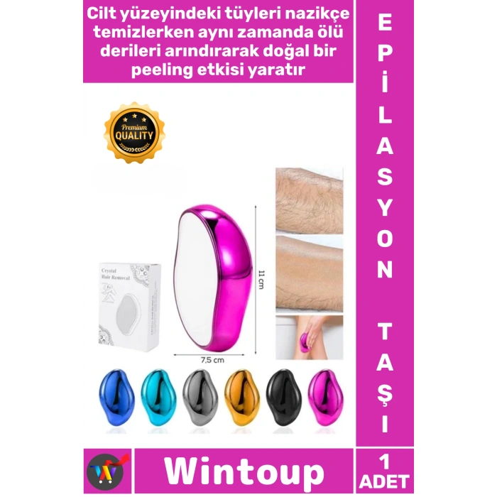 #Epilasyon Kristal Nano Teknoloji Acısız Pratik Peeling Etkili Pürüzsüz Cilt Sunan Epilasyon Taşı