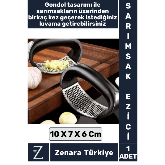 Ergonomik Dayanıklı Garlic Press Rahat Tutuş Gondol Tasarım Pratik Yeni Nesil SARIMSAK RENDESİ