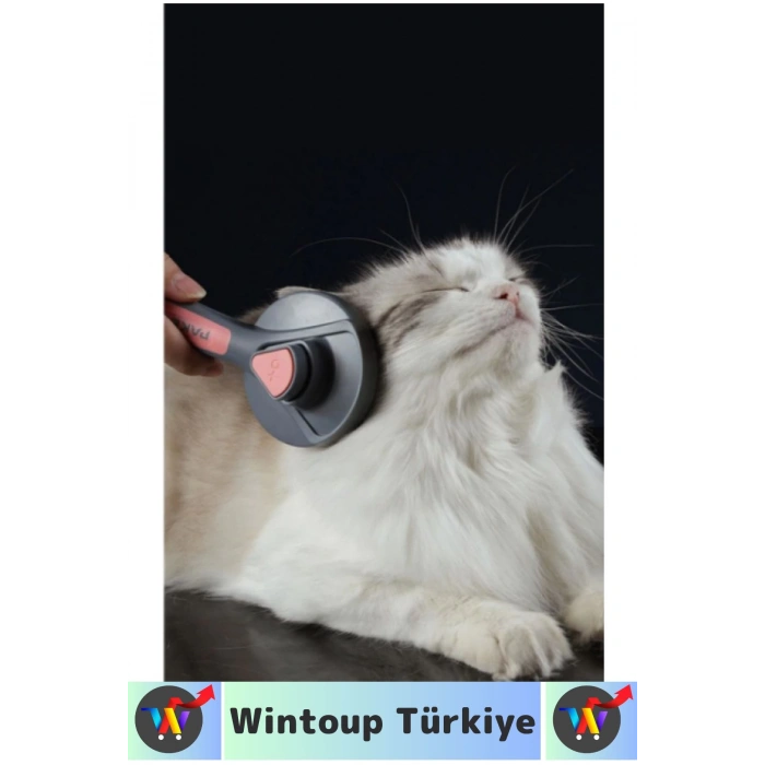 Ergonomik Kaymaz Uzun Kısa Tüy Tüm Irklar İçin Kendini Temizleyen Otomatik Tuşlu KEDİ KÖPEK TARAĞI