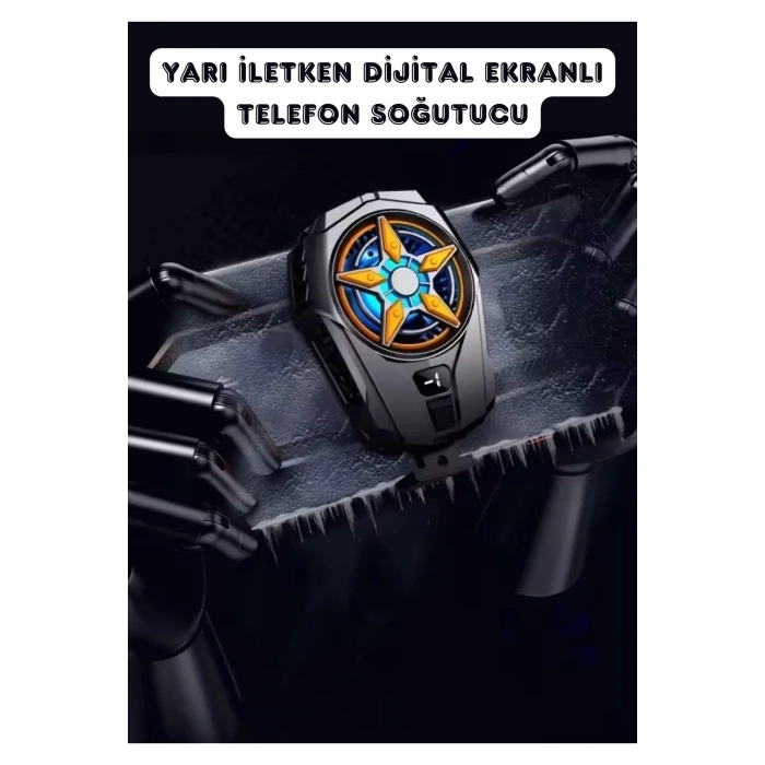 Fanlı Telefon Soğutucu RGB Işıklı IPhone14/Pro/Promax Uyumlu