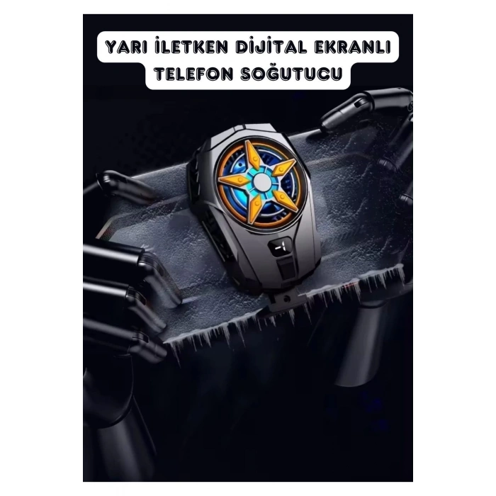 Fanlı Telefon Soğutucu RGB Işıklı Poco X6 Pro Uyumlu