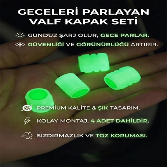FOSFORLU GECE PARLAYAN SİBOP KAPAĞI