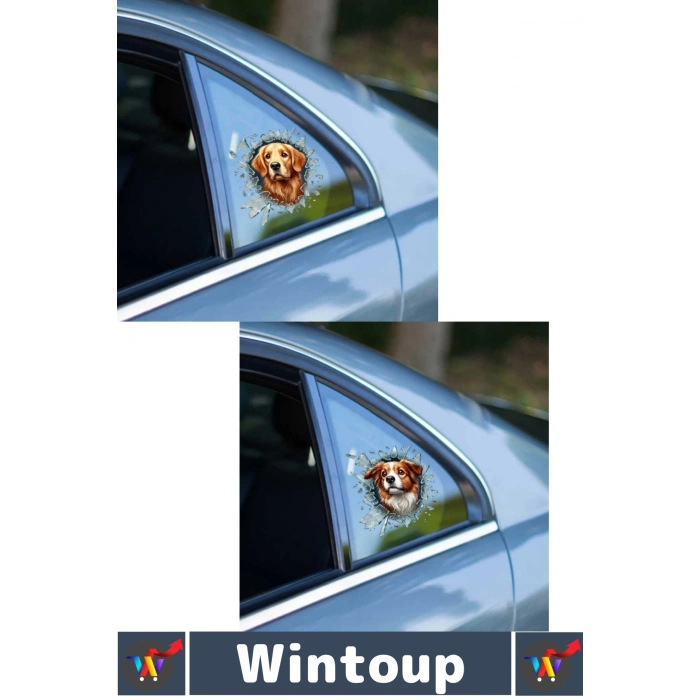 Fulcar Köpek Tasarımlı Araç Stickerı