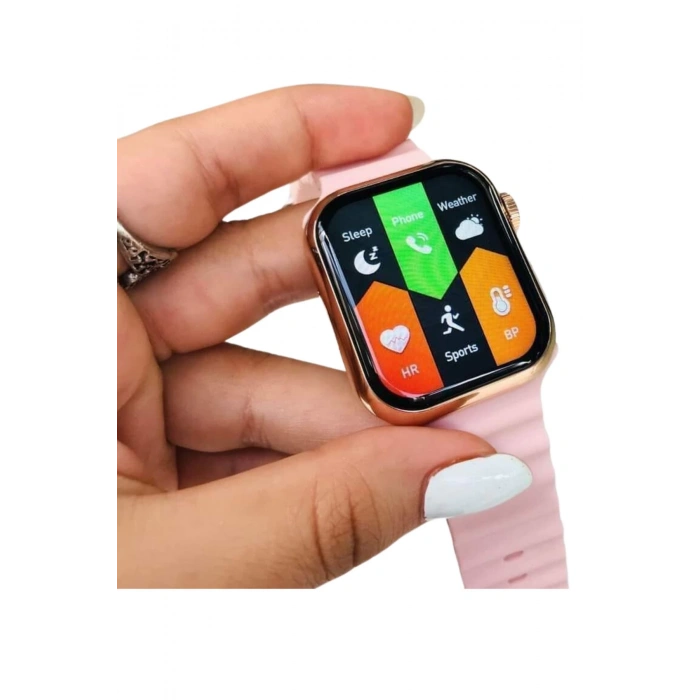 G9 Mini 41 Mm Amoled Ekran Akıllı Saat 3 Strap+Bracelet IPhone14/Pro/Promax Uyumlu