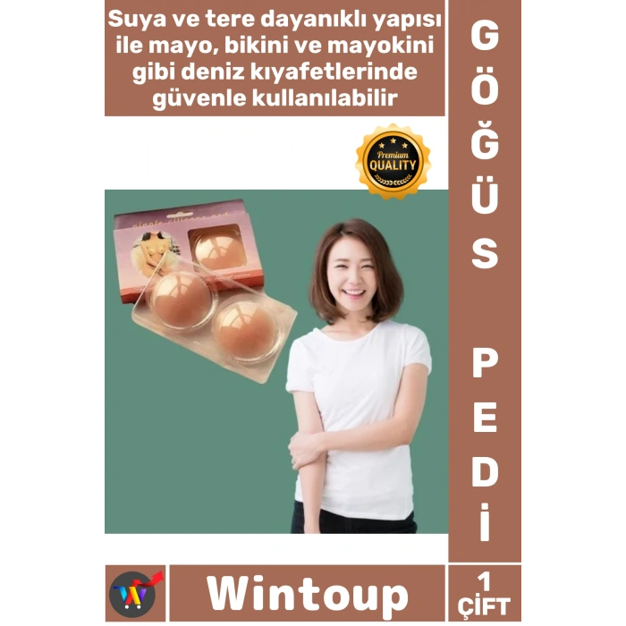#GöğüsPedi Nipple Pad Dekolte Uyumlu Yapışkanlı Yeniden Kullanılabilir Göğüs Ucu Kapatıcı Silikon