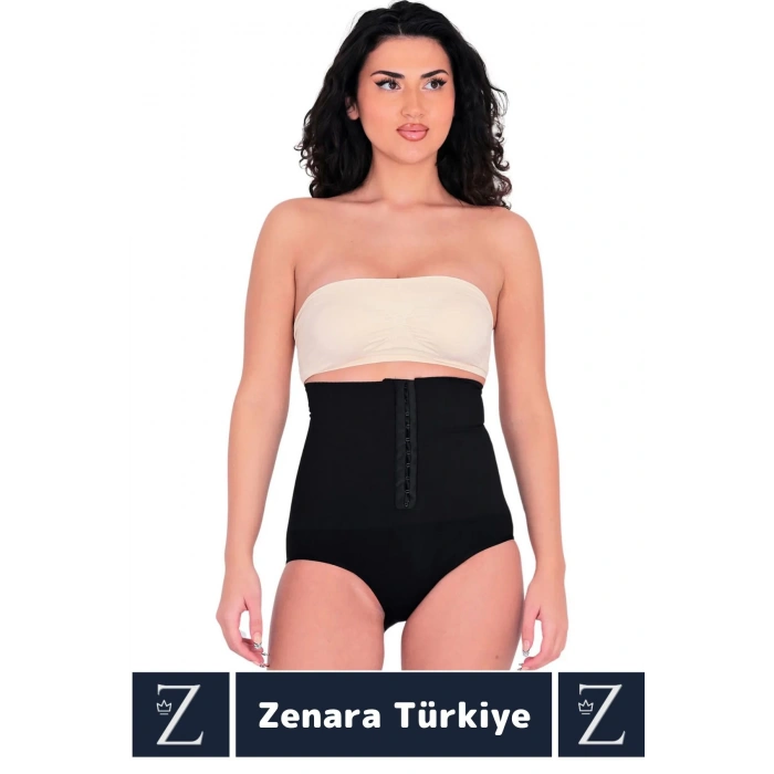 Gündelik Doğal Görünüm Vücut Beden Küçülten Toparlayan Yüksek Bel Ağraflı Slip Korseli TAYT