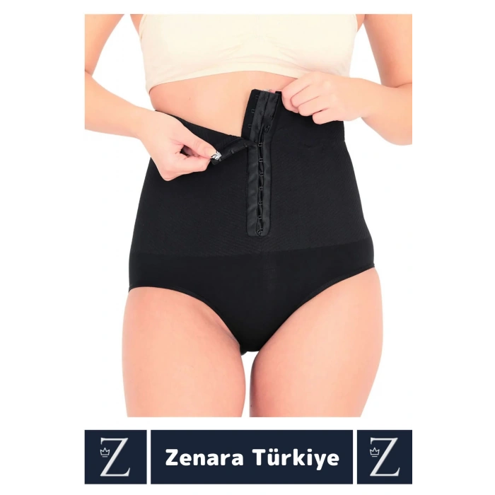 Gündelik Doğal Görünüm Vücut Beden Küçülten Toparlayan Yüksek Bel Ağraflı Slip Korseli TAYT