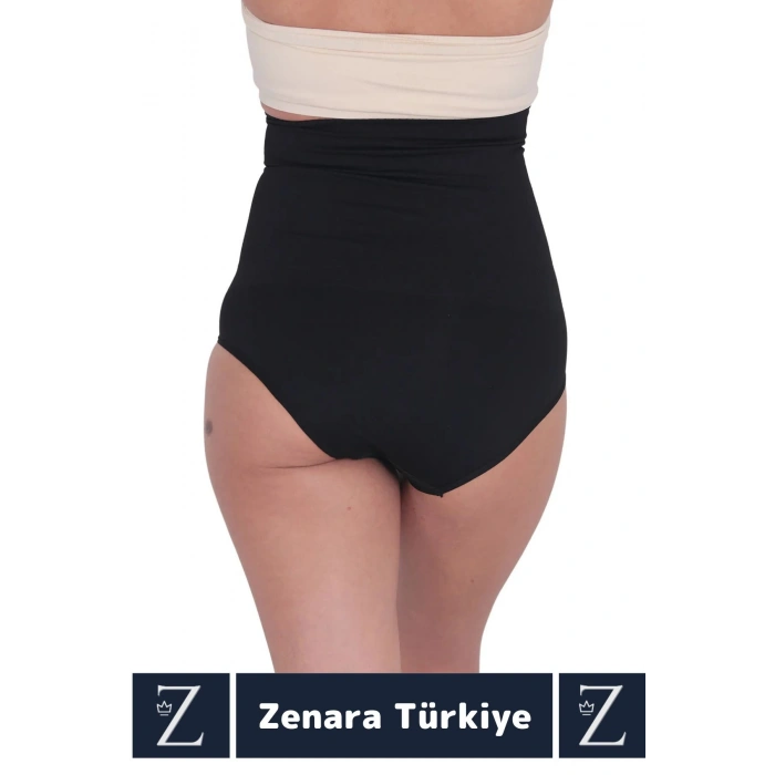 Gündelik Doğal Görünüm Vücut Beden Küçülten Toparlayan Yüksek Bel Ağraflı Slip Korseli TAYT