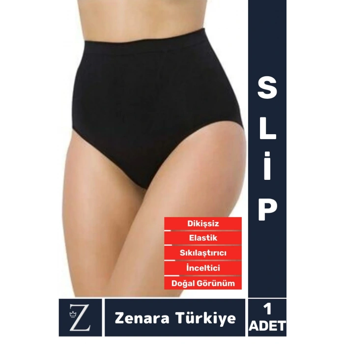 Gündelik İz Göstermez Alt Karın Toparlayan Sıkılaştıran İncelten Dikişsiz Yüksek Bel Slip Korse