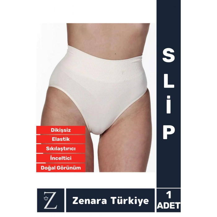 Gündelik İz Göstermez Alt Karın Toparlayan Sıkılaştıran İncelten Dikişsiz Yüksek Bel Slip Korse