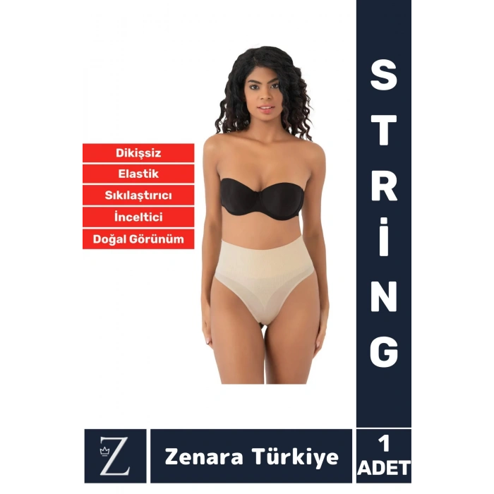 Gündelik İz Göstermez Kaymaz 2 Beden İncelten Sıkılaştıran Toparlayan Çok Şık Dikişsiz STRİNG Korse