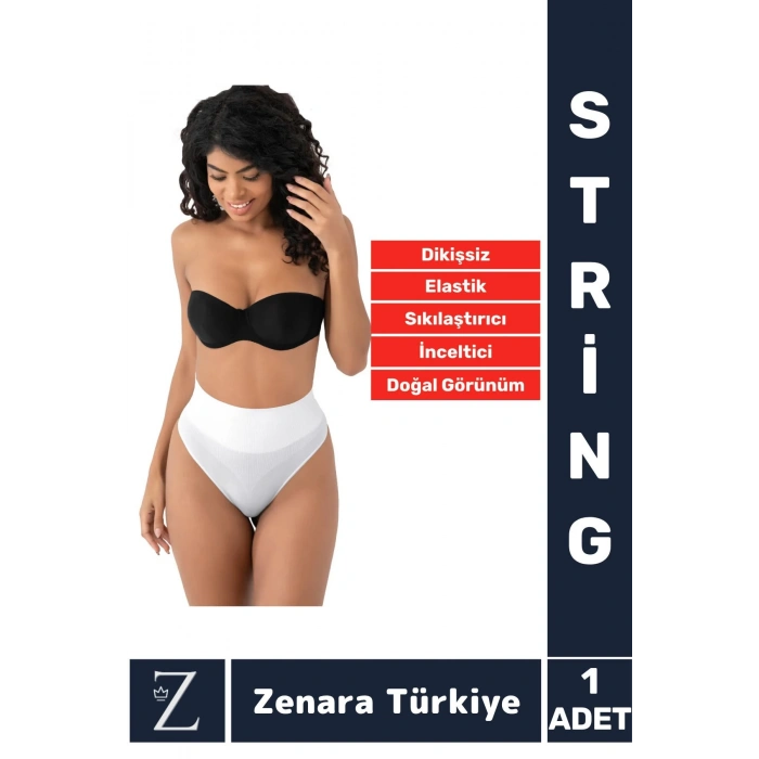 Gündelik İz Göstermez Kaymaz 2 Beden İnceltensıkılaştırantoparlayan Çok Şık Dikişsiz Stri̇ng Korse