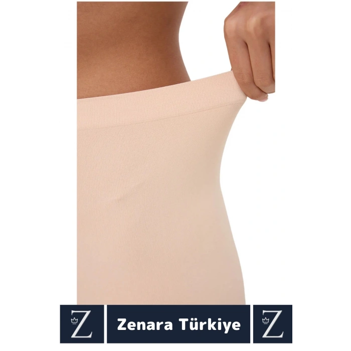 Gündelik İz Göstermez Vücut Sıkılaştıran İncelten Toparlayan Dikişsiz Yüksek Bel Boxer Şort Korse