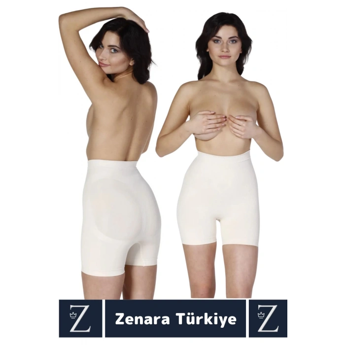 Gündelik İz İç Göstermez Kaymaz Vücut Şekillendiren Sıkılaştıran Toparlayan Mini Şort Korse