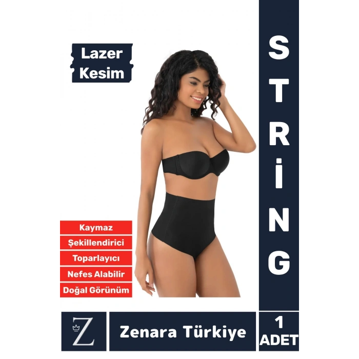 Gündelik İz İç Göstermez Kaymaz Vücut Sıkılaştıran İncelten Toparlayan LAZER KESİM String Korse
