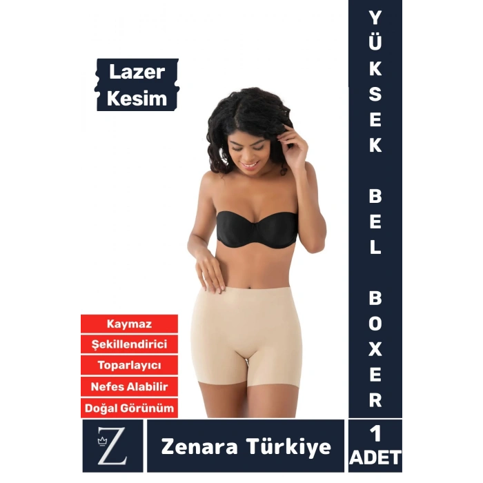 Gündelik İz İç Göstermez Kaymaz Vücut Sıkılaştıran Şekillendiren Toparlayan LAZER KESİM Boxer Korse