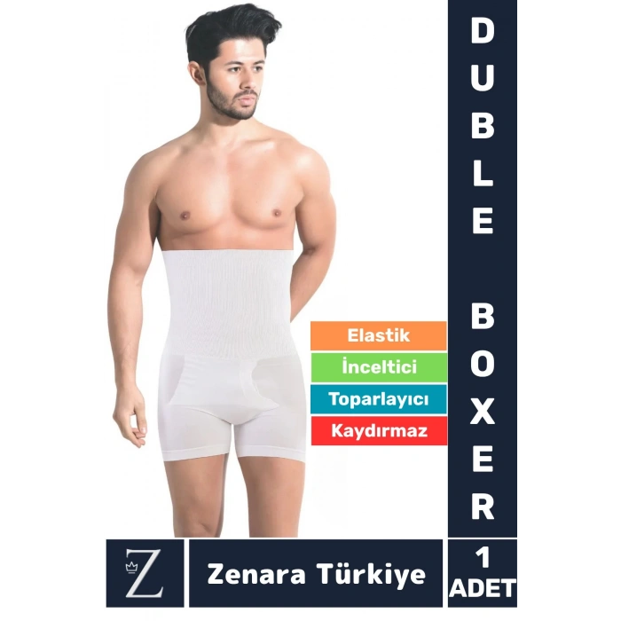 Gündelik Kaymaz Göbek Kalça Toparlayan Sıkılaştıran Bel Düzleştiren İncelten Erkek Duble Boxer Korse
