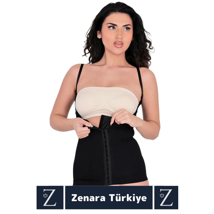 Günldelik Vücut Şekillendiren Beden Küçülten Toparlayan Gögüs Altı Askılı Ağraflı Bel Korse