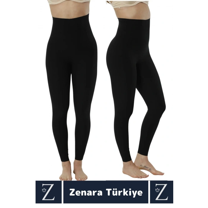 Günlük İç Göstermez Kaymaz Vücut Sıkılaştıran İncelten Toparlayan LAZER KESİM Yüksek Bel Tayt Korse