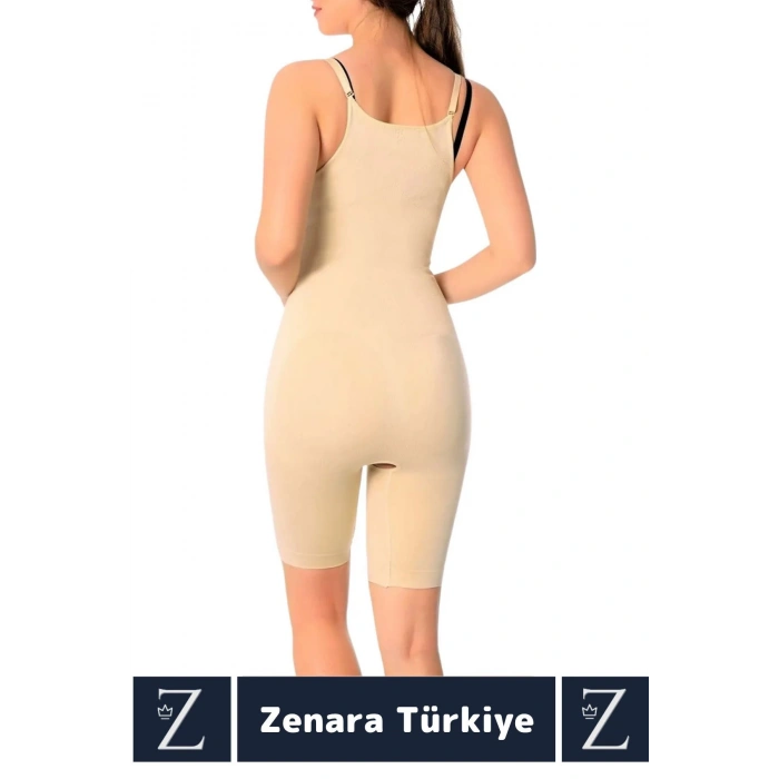 Günlük Vücut Şekillendiren Beden İncelten Toparlayan İhtiyaç Deliği Fermuarlı Ağraflı Tam Boy Korse