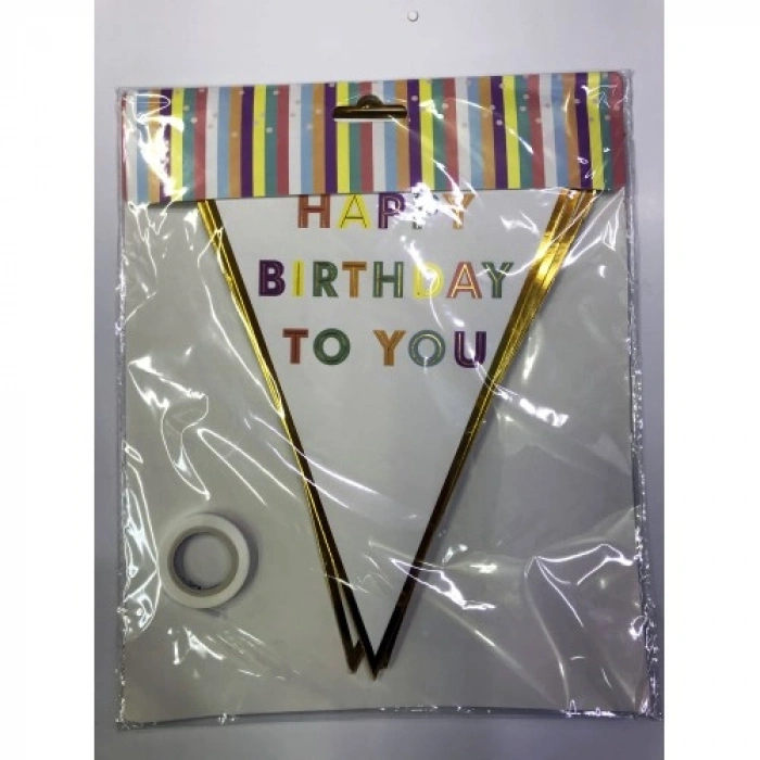 Happy Birthday To You Flama Bayrak Süsü