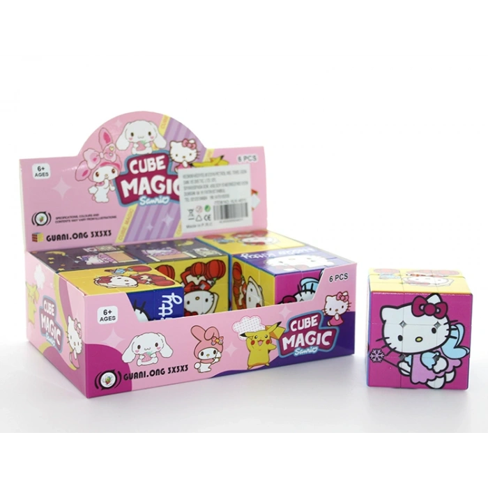 Hello Kitty Baskılı Zeka Küpü - Karakter Tasarımlı Küp Oyuncak Alk4011