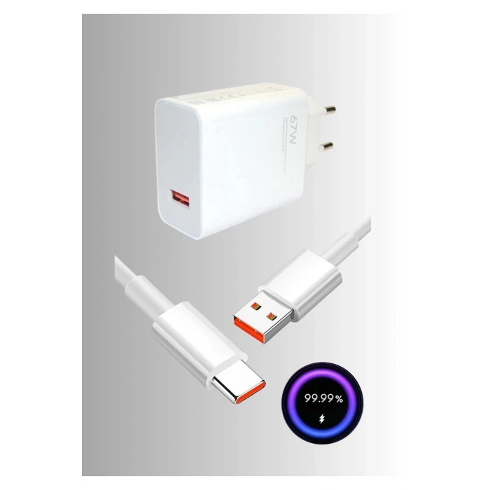 Honor Magic V2 Uyumlu 67 Watt Type C Hızlı Şarj Cihazı