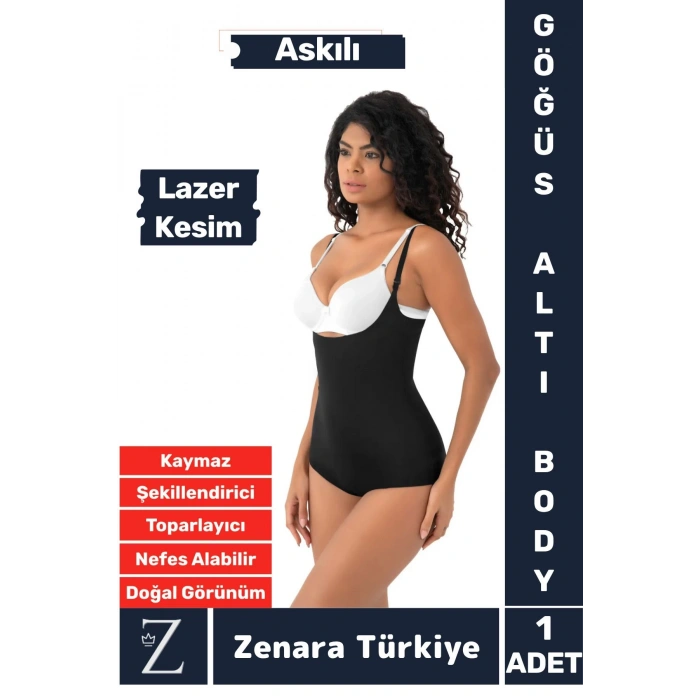 İç Göstermez Kaymaz Sıkılaştıran Şekillendiren Toparlayan LAZER KESİM Askılı Gögüs Altı Body Korse