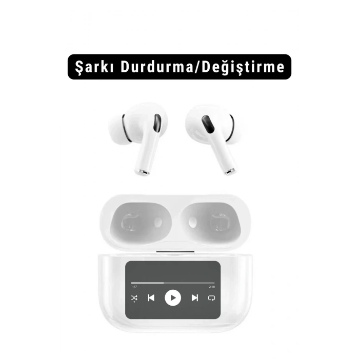 IPhone14/Pro/Promax Uyumlu ANC Dokunmatik Oled Ekran Arama Yanıtlama Bluetooth TWS Kulaklık