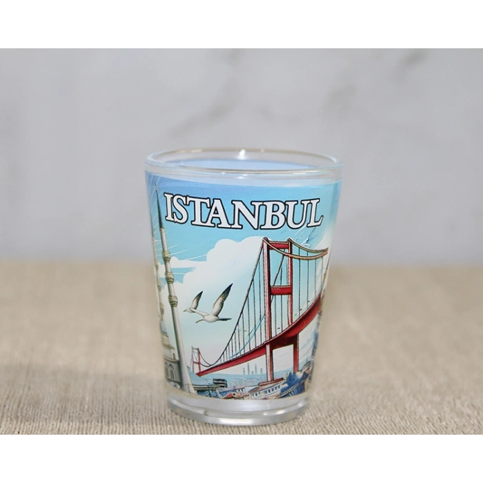 İstanbul Temalı Cam Shot Bardak