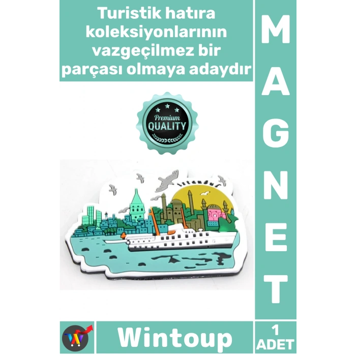 #Magnet Hediyelik Turistik Şehir Tasarım Buzdolabı Süsü Koleksiyon Dekoratif İstanbul Temalı Magnet