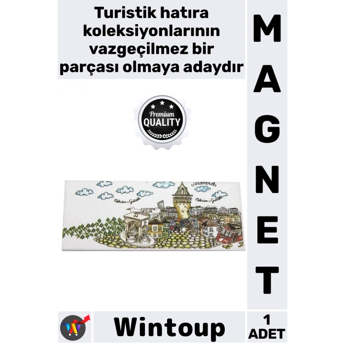 #Magnet Metal Dekoratif Modern Şehir Tasarımı Buzdolabı Süsü Hediyelik Eşya İstanbul Temalı Magnet 1