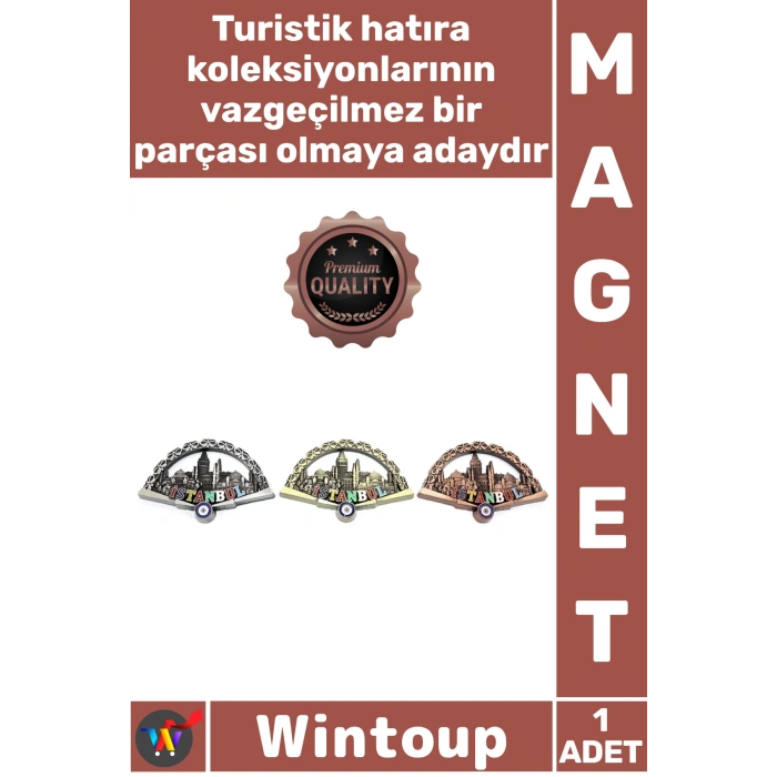 #Magnet Yelpaze Tasarım Dekoratif Buzdolabı Süsü Turistik Hediye Hatıra Eşya İstanbul Temalı Magnet