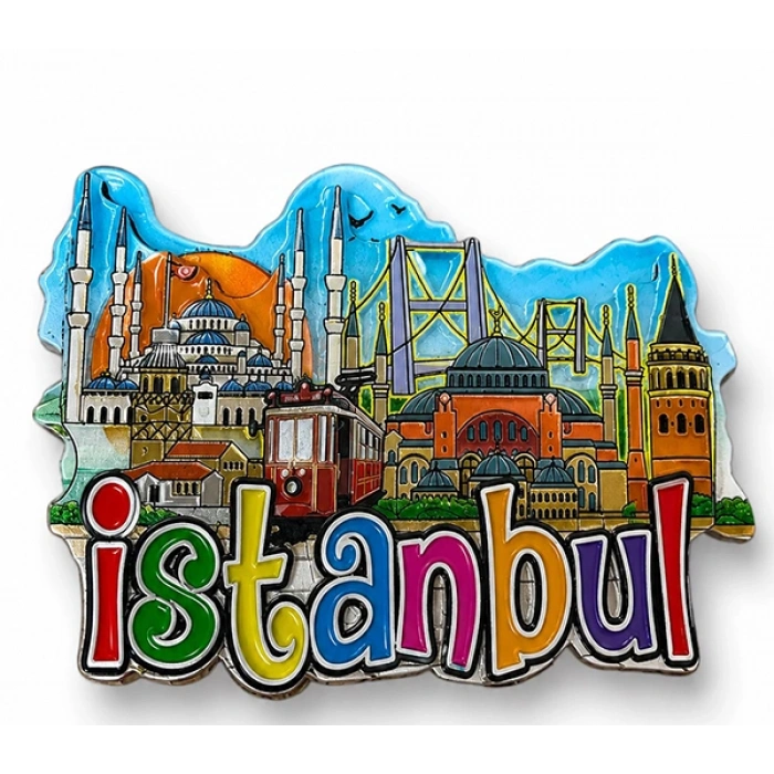 İstanbul Temalı Silikon Buzdolapı Süsü Magnet Alk5944