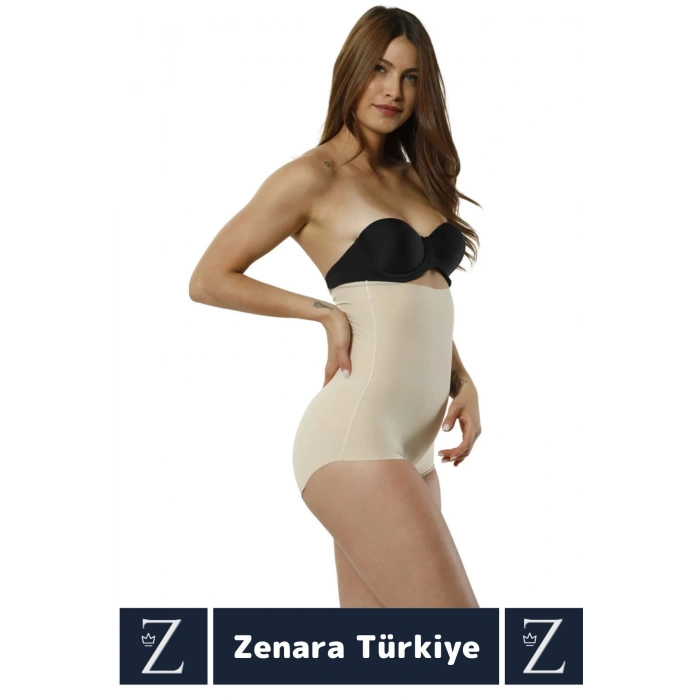İz İç Göstermez Kaymaz Beden İncelten Sıkılaştıran Toparlayan LAZER KESİM Yüksek Bel Slip Korse