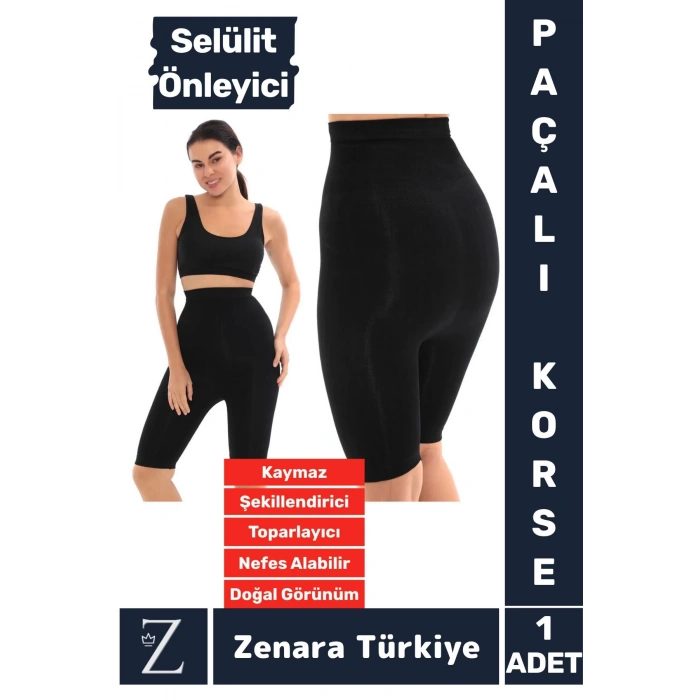 İz İç Göstermez Kaymaz Şekillendiren Sıkılaştıran Toparlayan Selülit Önlemeye Yardımcı Paçalı Korse