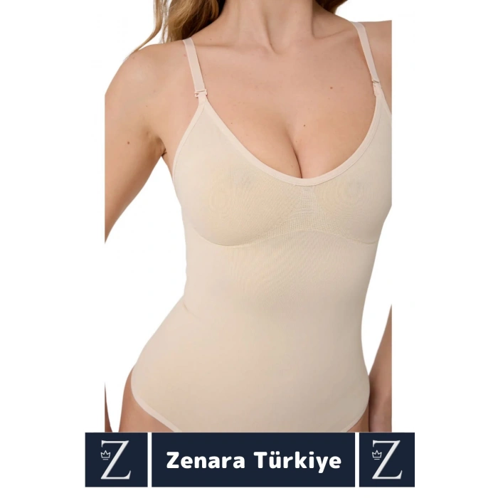 İz İç Göstermez Kaymaz Vücut Şekillendiren Sıkılaştıran Toparlayan Çıtçıtlı String Body Korse