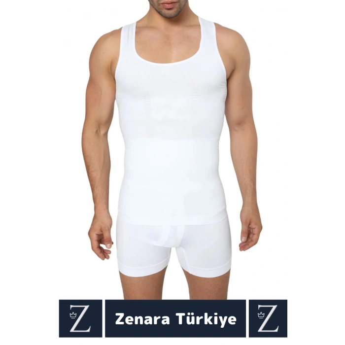 Jinekomasti Dik Duruş Göbek Göğüs Toparlayan Sıkılaştıran Ultra Elastik Erkek Atlet Korse 2 Adet