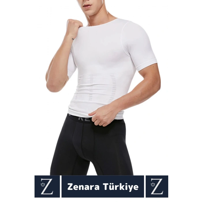 Jinekomasti Dik Duruş Göğüs Göbek Toparlayan Sıkılaştıran Ultra Esnek Erkek Fanila Korse 2 Adet