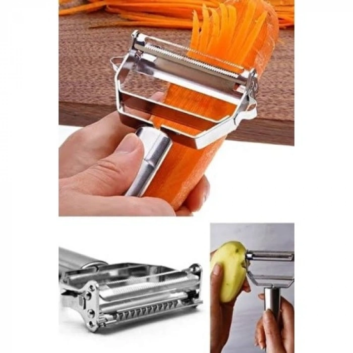 #Soyacak Paslanmaz Çelik Keskin Bıçaklı Ergonomik Profesyonel Pratik Jülyen Meyve Sebze Soyacağı