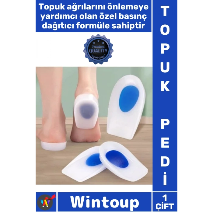 #TopukPedi Konfor Pedi Jel Destekli Yastıklama Yumuşak Ayakkabı Kadın Darbe Emici Şık Topuk Silikonu