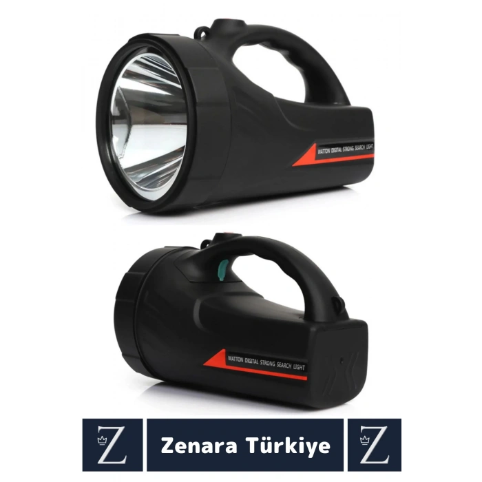 Kamp Avcı Güvenlik Deprem 3 Aydınlatma Mod Uzun Mesafeli Güçlü Beyaz Işık EL FENERİ