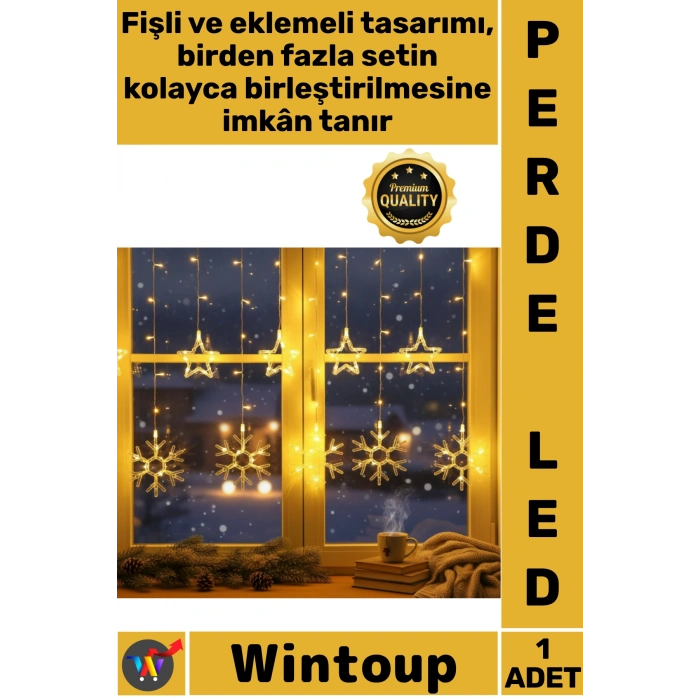 Kar Tanesi Perde Led