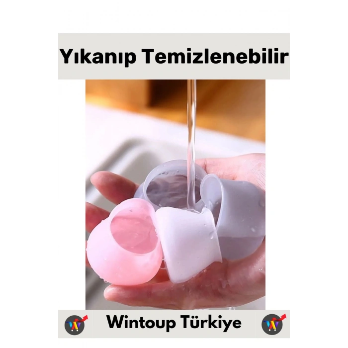 Kayma Çizilme Gürültü Önleyici Mobilya Masa Sandalye Zemin Koruyucu Silikon Pabuç Ayak Kılıfı 16Adet