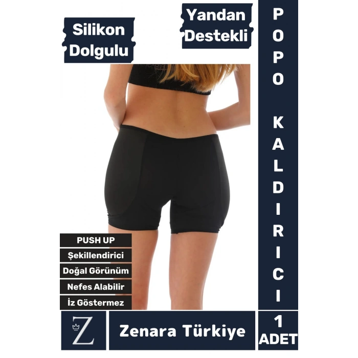 Kaymaz İz İç Göstermez PUSH UP Popo Kaldırıcı Şekillendiren Yandan Destekli Dolgulu Şort Korse