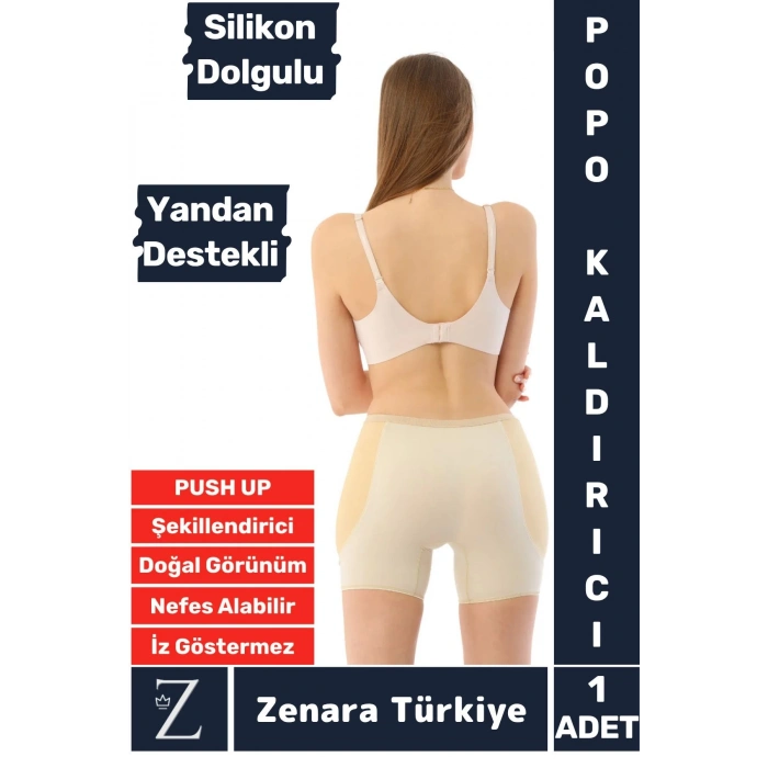 Kaymaz İz İç Göstermez PUSH UP Popo Kaldırıcı Şekillendiren Yandan Destekli Dolgulu Şort Korse