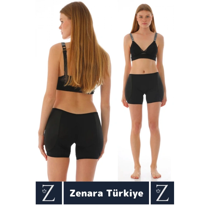 Kaymaz İz İç Göstermez PUSH UP Popo Kaldırıcı Şekillendiren Yandan Destekli Dolgulu Şort Korse