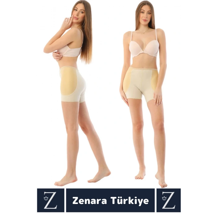 Kaymaz İz İç Göstermez PUSH UP Popo Kaldırıcı Şekillendiren Yandan Destekli Dolgulu Şort Korse