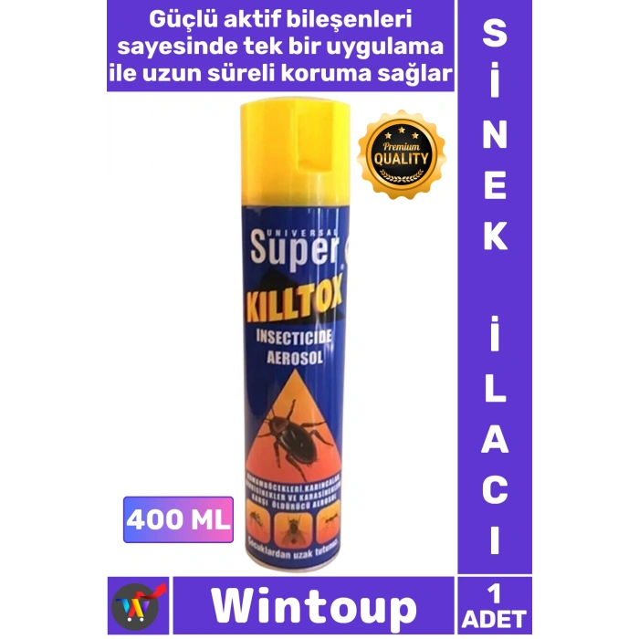 #Sinek Etkili Kovucu Haşere Öldürücü Güçlü Sprey Hızlı Formül Kokusuz Tam Koruma Sinek İlacı 400 ML