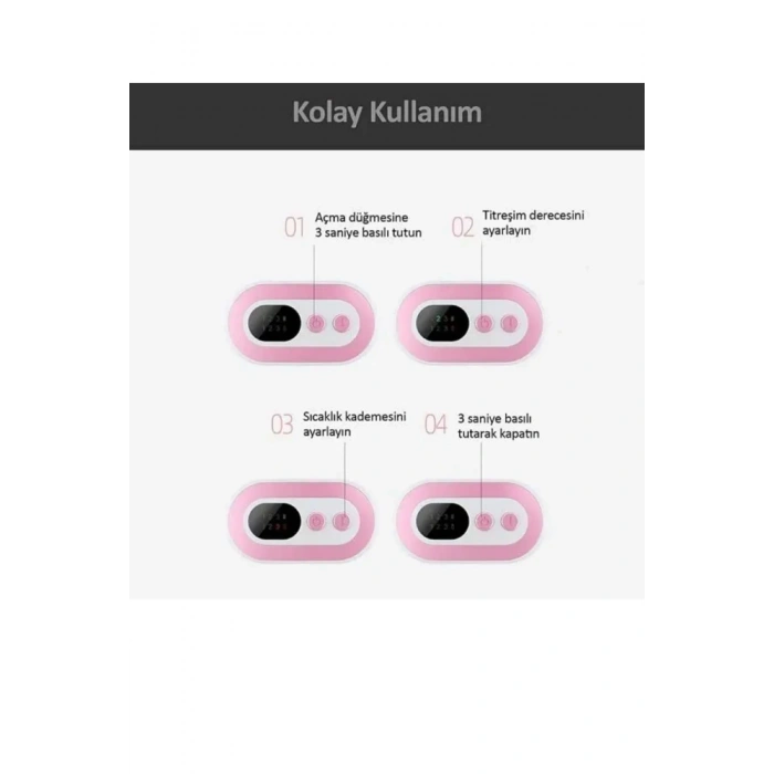 Kolay Kullanım Özel Gün Kemeri Ağrıları İçin Titreşimli Isı Veren Özel Gün Kemeri